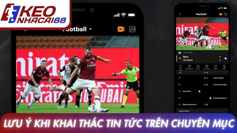 Lưu ý khi khai thác tin tức trên chuyên mục